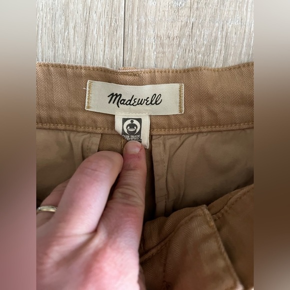 Madewell Women’s The Garment-Dyed '90s Straight Cargo Pant Sand Dune - Size 25 - Picture 6 of 9